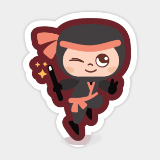 Red Ninja Sticker